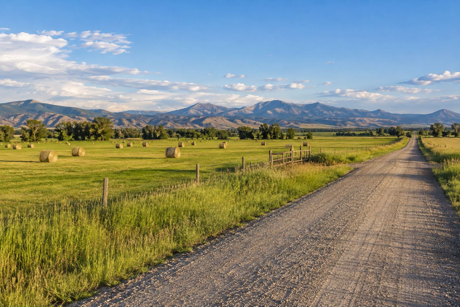 Open Northern Colorado farmland with the Rocky Mountains on the horizon, illustrative